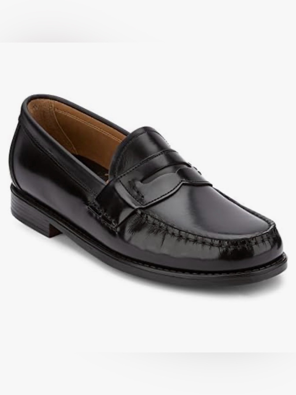 NWT G.H Bass Men’s Wagner Black Leather Loafers - size 7.5